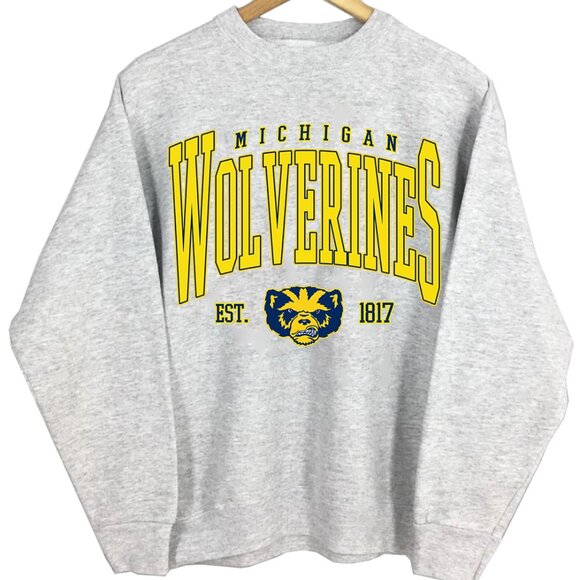 NCAA Michigan Wolverines Sweatshirt University of Michigan Varsity Teams Shirt - Picture 1 of 3